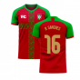 Portugal 2020-2021 Home Concept Football Kit (Fans Culture) (R.SANCHES 16)