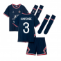 PSG 2021-2022 Little Boys Home Kit (KIMPEMBE 3)