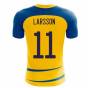 Sweden 2024-2025 Home Concept Football Kit (Airo) (LARSSON 11)