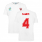 Wales 2021 Polyester T-Shirt (White) (DAVIES 4)