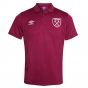 2021-2022 West Ham Poly Polo Shirt (Zifandel)