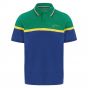 Ayrton Senna Mens Fanwear Stripe Polo Shirt