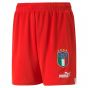 2022-2023 Italy Goalkeeper Shorts (Red) - Kids