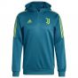 2022-2023 Juventus Hooded Track Top (Active Teal)