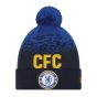 2022-2023 Chelsea Lion Crest MARL WRDMRK BEANIE Navy