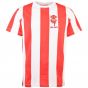 Lincoln City Retro T-Shirt - Red/White Stripe