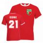 Cedric Soares Portugal Ringer Tee (red)