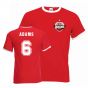 Tony Adams Arsenal Ringer Tee (red)