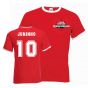 Juninho Middlesborough Ringer Tee (red)